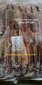 Mực Ống Indo 200-300Gram Đông Lạnh, Mực Tròn, Thịt Tươi, Giá Rẻ Cho Quán Nhậu