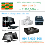 Phần Mềm Quản Lý Bán Hàng–Tiệm Giặt Ủi–2,500,000Đ