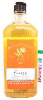 Sữa Tắm Aromatherapy Mùi Energy Mùi Orange Và Ginger Hãng Bath & Body Works 295Ml Từ Mỹ