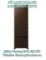 Nơi Bán Tủ Lạnh Hitachi 315 Lít 3 Cửa R-Sg32Fpgv (Gbw - Nâu) Inverter Giá Rẻ