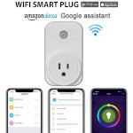 Ổ Cắm Mxq Wifi Smart Socket Power Plug 110V-Eu Uk Plug