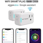 Ổ Cắm Thông Minh Mxq Wireless Mini Smart Outlet Wifi Enabled Smart Plug Alexa Intelligent Switch C