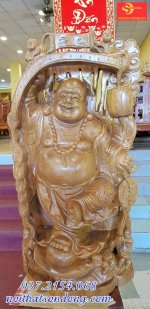 Tượng Phật Di Lặc Gậy Như Ý Cao 1M02