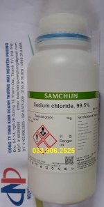 Sodium Chloride , Nacl , 99,5 % , Samchun ,Hàn Quốc , Sodium Chloride , Nacl ,
