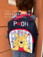 [Xoài Xấu Xa Shop] Balo Vải Hình Gấu Winnie The Pooh Hoạt Hình