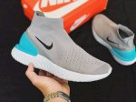Giày Nike Rise React Flyknit Nam Nữ (Xám Xanh)