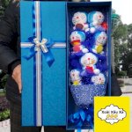 [Xoài Xấu Xa Shop] Hộp Quà Hoa Gấu Bông Đoraemon Quà Tặng Cao Cấp