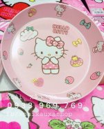 [Xoài Xấu Xa Shop]  Dĩa Nhựa Hoạt Hình Nhà Bếp Hello Kitty 