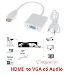 Cáp Chuyển Hdmi Sang Vga + Audio ( Hdmi To Vga+Audio)