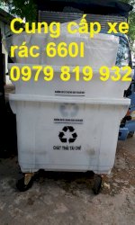 Xe Thu Gom Rác Thải Đựng Rác Thải 660L