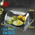 Khay Inox Giữ Lạnh Trái Cây, Salad, Thịt Nguội Có Nắp Đậy Bằng Nhựa Trong Cho Tiệc Buffet Phú Quốc