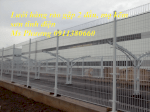 Lưới Hàng Rào Gập 2 Đầu D5 Ô 50X150, Mạ Kẽm Sơn Tĩnh Điện 