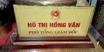 Bảng Tên Chức Danh Bằng Đồng 15X26 - Đồ Đồng Việt
