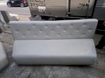 Thanh Lý Ghế Sofa Đôi Bọc Da Màu Xám Cũ Giá Rẻ