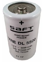 Pin Sạc Saft Battery 417990-101, 1.2V 5500Mah Rechargeable Nickel Cadmium (Nicd) D-Size Cell Diameter 32Mm X Height 58Mm