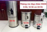 Thùng Rác Đạp Chân Inox