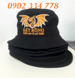 Nhận May Mũ Nón Bucket Cotton Nhung Đồng Phục Thêu Logo Theo Yêu Cầu