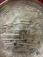 Đĩa Đồng Vàng 1000 Năm Thăng Long, Chạm Nổi Khuê Văn Các