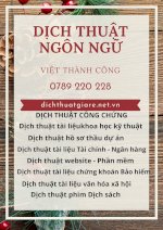 Dịch Thuật Công Chứng Tư Pháp Giá Rẻ