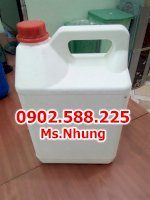 Can Nhựa 5 Lít Màu Trắng, Nắp Đỏ Dung Tích 5 Lít