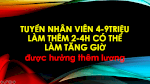 Việc Làm Thêm Buổi Tối Lương 7-9 Triệu/Tháng