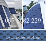 Tấm Lợp Bitum Phủ Đá Tổ Ong Màu Xanh Blue