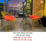 Bàn Ghế Cafe Sắt Sơn Tĩnh Điện Nhiều Màu Giá Rẻ Hgh187