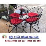 Bộ Bàn Ghế Sân Vườn Nghệ Thuật Hgh654