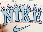 Hình Ủi Nhiệt Nike Flame Hdmax - In Patch Sticker Logo Ủi Ở Cần Thơ