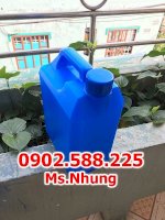 Can Nhựa 5 Lít Màu Xanh Dương Có Kích Thước 190X 120X 280 Mm