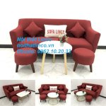 Bộ Bàn Ghế Sofa Băng 1M9 Đỏ Salon Sopha Giá Rẻ Phòng Khách Nội Thất Linco Sài Gòn