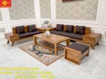 Bộ Sofa Nệm Tay Hộp Thời Thượng Gỗ Sồi Nga 5 Món