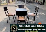 Bàn Ghế Cafe Fansipan Gỗ, Niệm Cao Cấp Ak-446