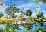 Tranh Quê Hương Việt Nam - Tranh Gạch 3D