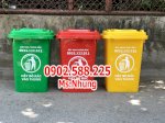 Thùng Đựng Rác Thải Công Cộng, Rác Thải Sinh Hoạt 60 Lít Nhựa Hdpe Nguyên Sinh