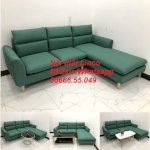 Bộ Ghế Sofa Góc L Phòng Khách Màu Xanh Ngọc Lá Cây Đẹp Giá Rẻ Ở Bến Tre