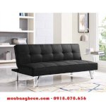 Sofa Giường Bọc Vải Đen Mới Giá Rẻ