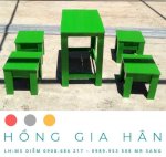 Bàn Ghế Gỗ Giá Kho Hồng Gia Hân Bgg10