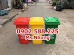 120 Lít Nhựa Hdpe Nguyên Sinh, Nắp Đậy Kín Ngăn Mùi