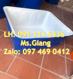 Thùng Nhựa Chữ Nhật 100 Lít Trồng Rau Sân Thượng, Kt: 85 X 65 X 31 Cm