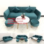 Bộ Ghế Sofa Băng Văng 1M9 Xanh Cổ Vịt Lá Cây Hiện Đại Nội Thất Linco Tphcm Hcm