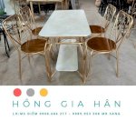 Bộ Bàn Ghế Sắt Nghệ Thuật Hồng Gia Hân Bgs19_Hàng Đẹp Giá Rẻ