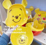 [Xoài Xấu Xa Shop] Dĩa Nhựa 3D Hoạt Hình Gấu Winnie The Pooh Hàng Sưu Tầm Vật Dụng Hình Gấu Pooh Xinh Xắn