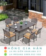 Bàn Ghế Kiểu Sân Vườn Hiện Đại Hồng Gia Hân N043