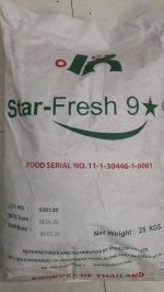Phụ Gia Tẩy Trắng Starfresh 9 - Thái Lan