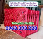 Sọt Nhựa 5 Bánh Xe, Sọt Đựng Hàng Có Bánh Xe