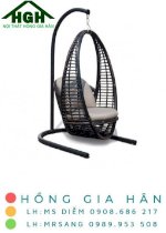 Cần Thanh Lý 50 Ghế Xích Đu Mây Nhựa Hồng Gia Hân X007