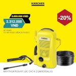 Máy Phun Rửa Áp Lực Cao K 2 Universal Oj *Eu