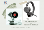 Họp Trực Tuyến Cá Nhân Poly Studio P5 + Voyager 4220 Uc