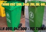 Thùng Rác Nhựa 120Lit 240Lit-Thùng Rác Phân Loại Rác Lh